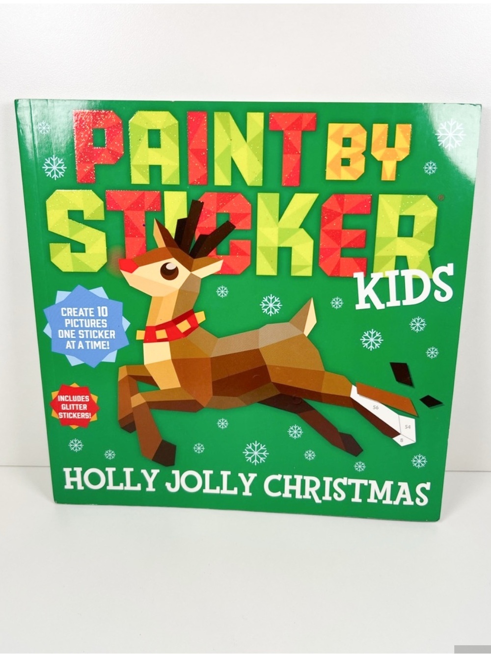 NEW Paint by Sticker Kids Holly Jolly Christmas Activity Book Holiday Mosaic Sti